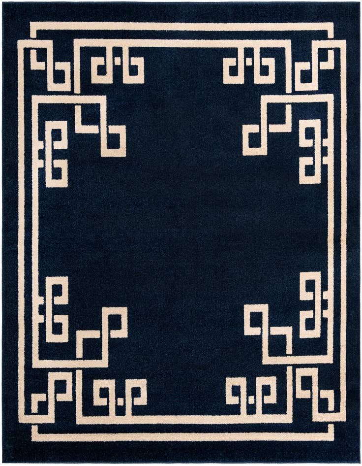 Detail image of 7' 10 x 7' 10 Greek Key Square Rug