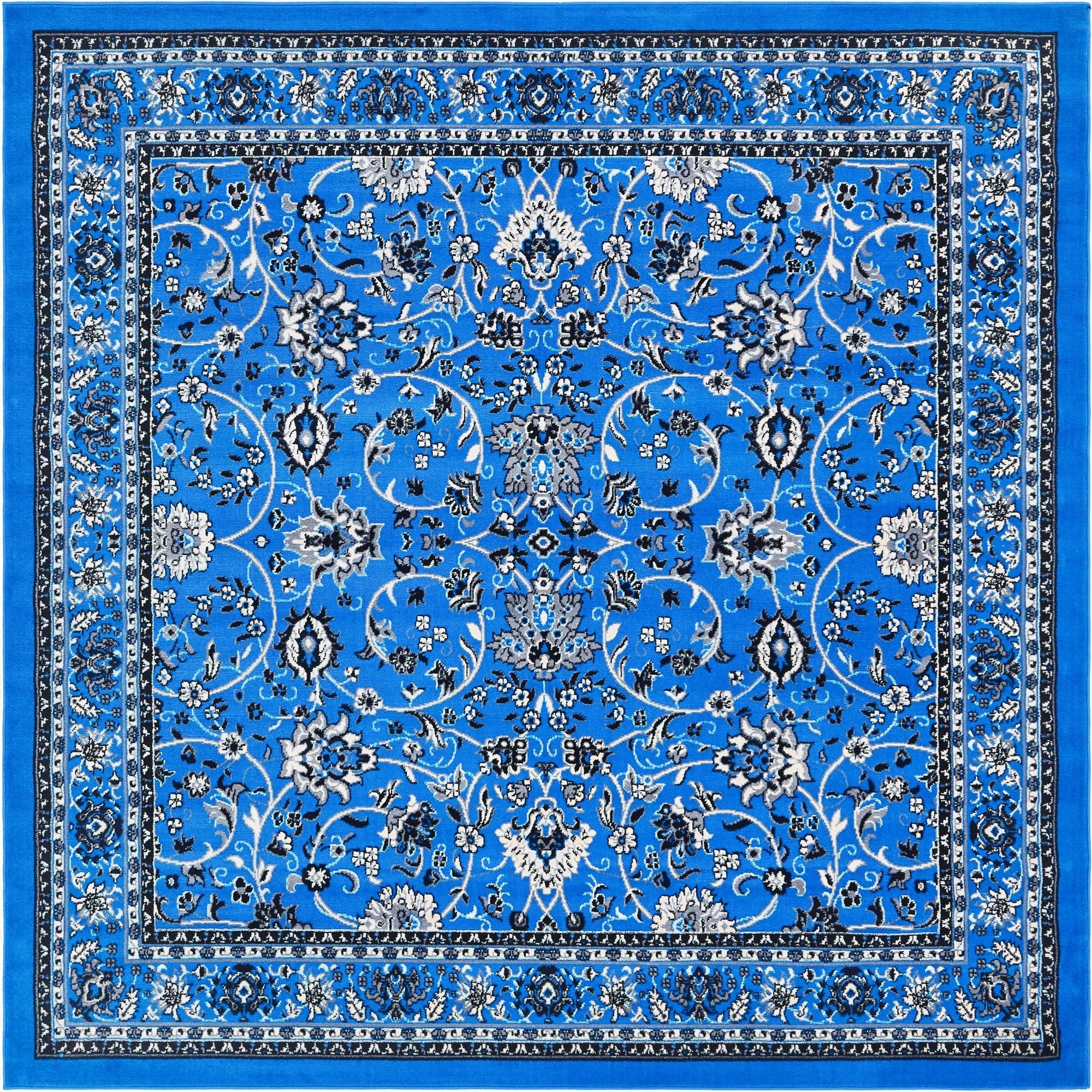 Primary image 7' 10 x 7' 10 Kashan Design Square Rug