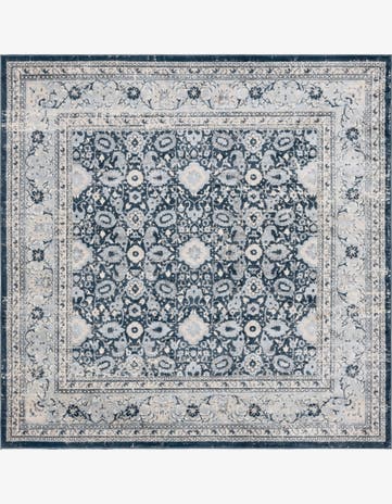 Dark Blue Legacy Square Rug