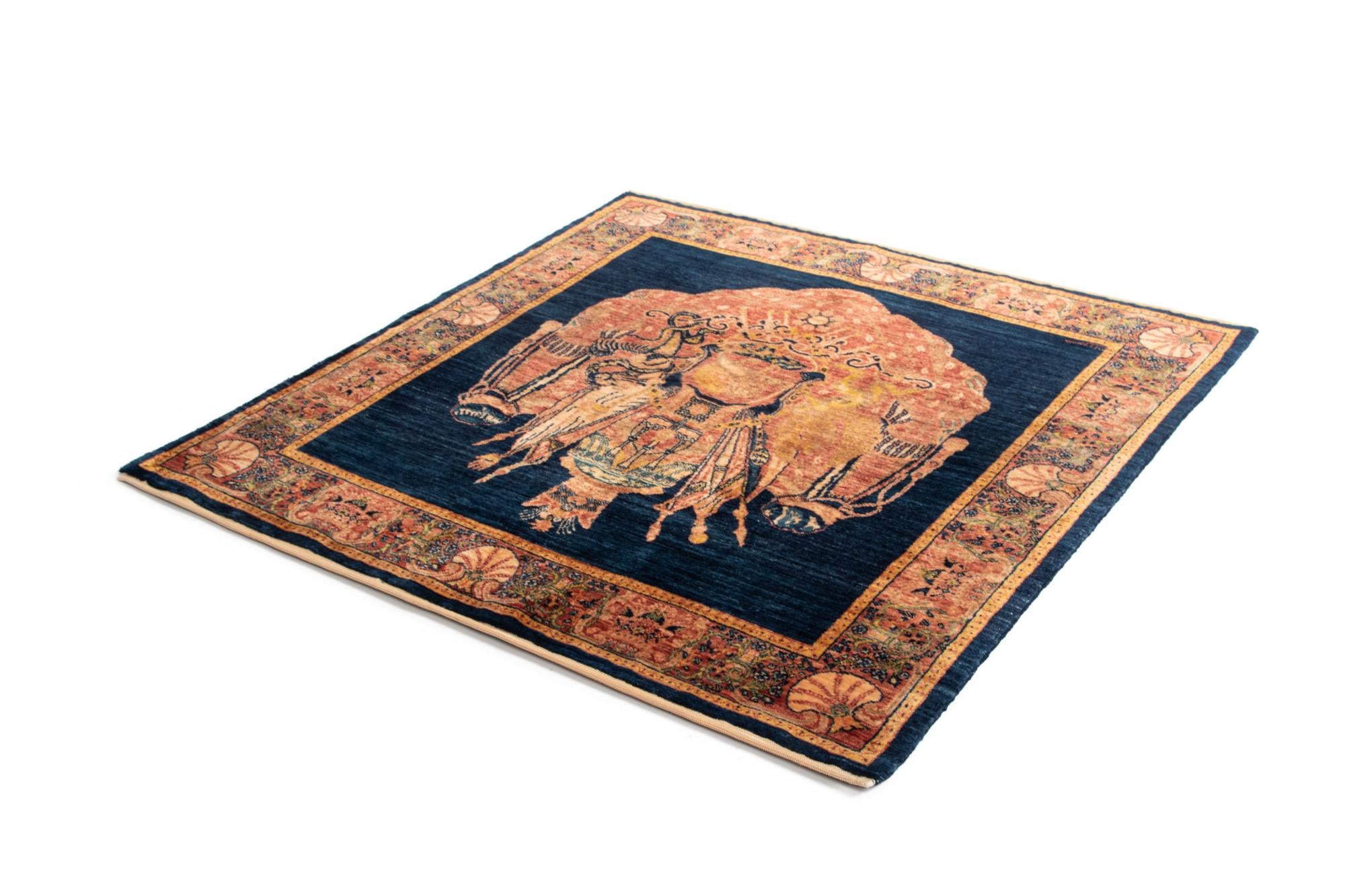 4' 4 x 4' 4 Luribaft Wool Square Rug