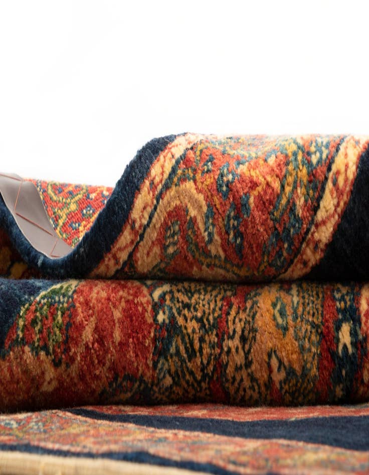 Detail image of 4' 2 x 4' 7 Luribaft Wool Square Rug