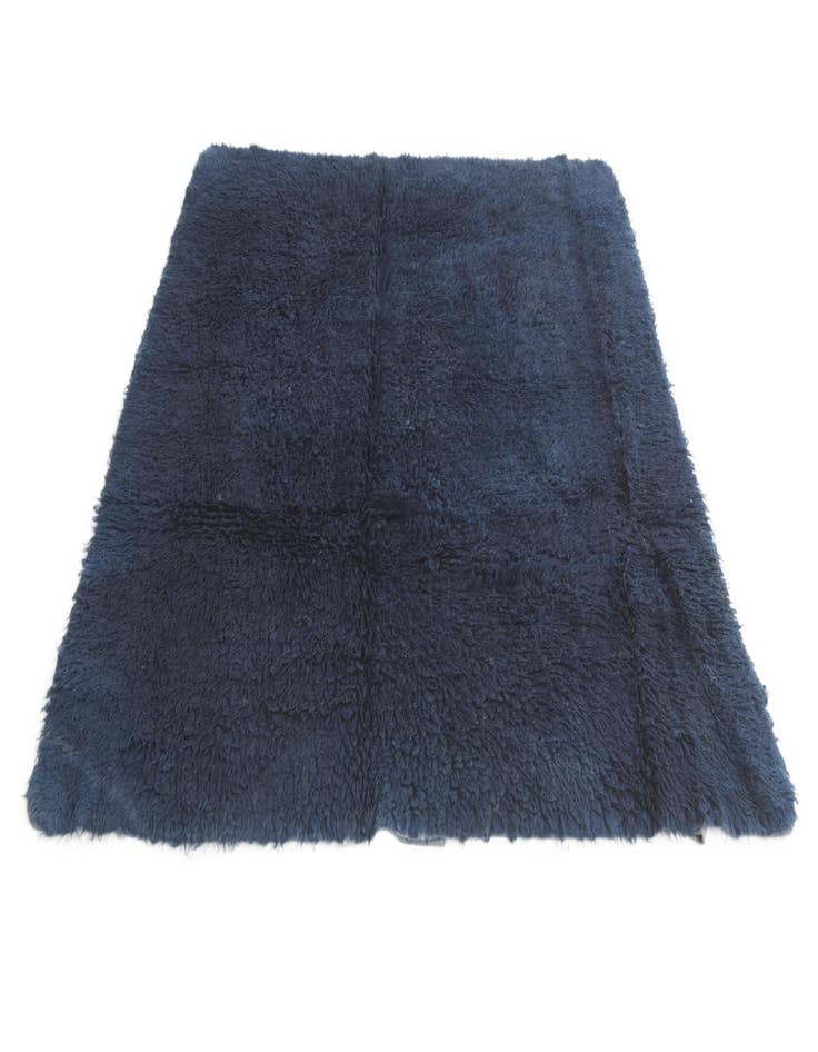 Detail image of 6' 2 x 6' 4  Hand Knotted Moroccan Wool Square Rug