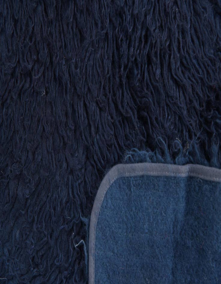 Detail image of 6' 2 x 6' 4  Hand Knotted Moroccan Wool Square Rug