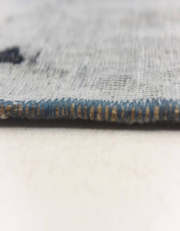 Detail image of 8' 10 x 9'  Hand Knotted Ultra Vintage Persian Wool Square Rug