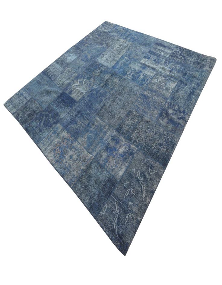 Detail image of 9' 3 x 9' 4  Hand Knotted Ultra Vintage Persian Wool Square Rug