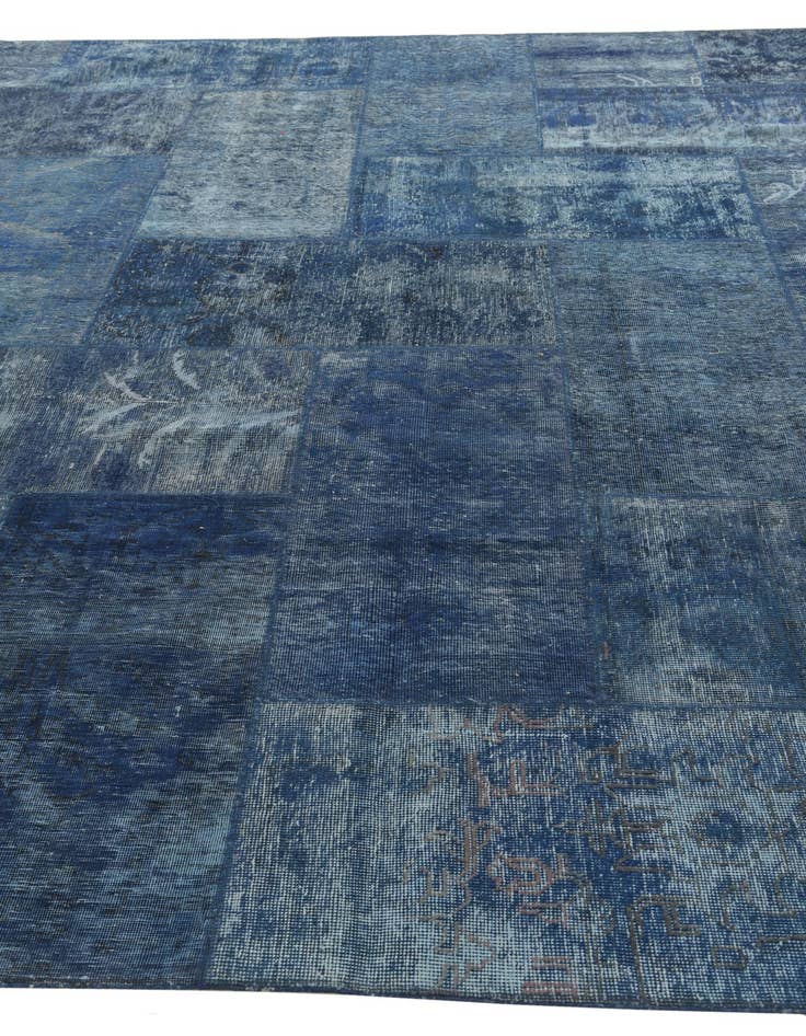 Detail image of 9' 3 x 9' 4  Hand Knotted Ultra Vintage Persian Wool Square Rug