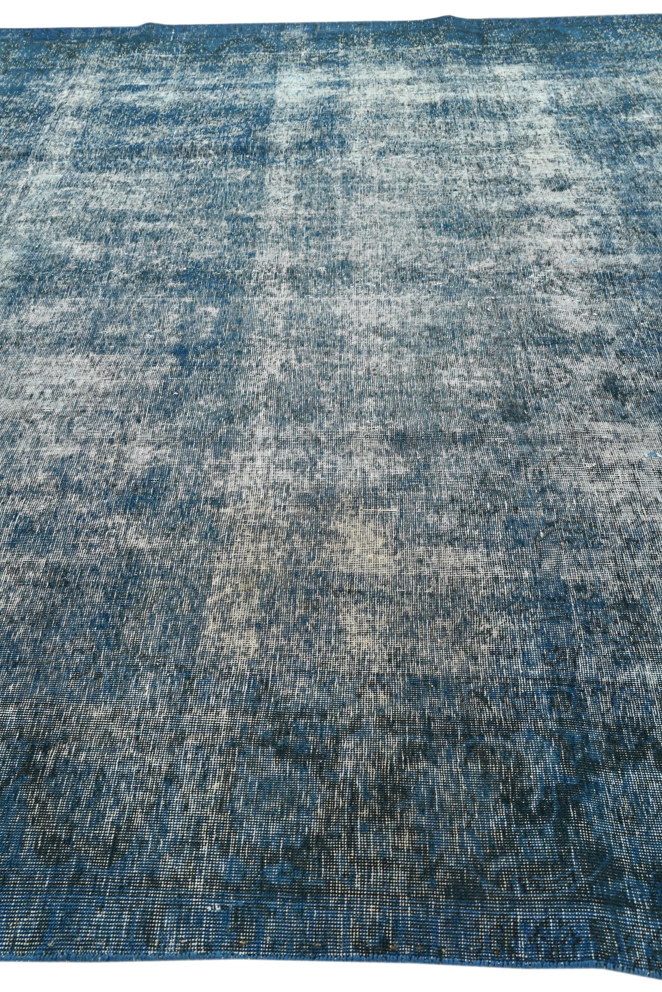 9' 6 x 9' 8 Hand Knotted Ultra Vintage Persian Wool Square Rug