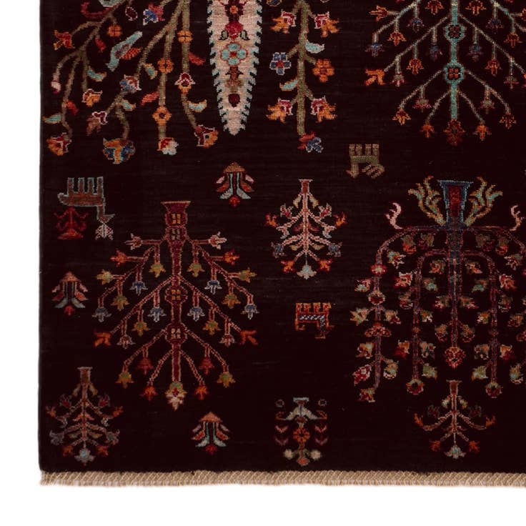 Detail image of 5' 1 x 6' 11 Hand Knotted Ariana Ziegler Rug