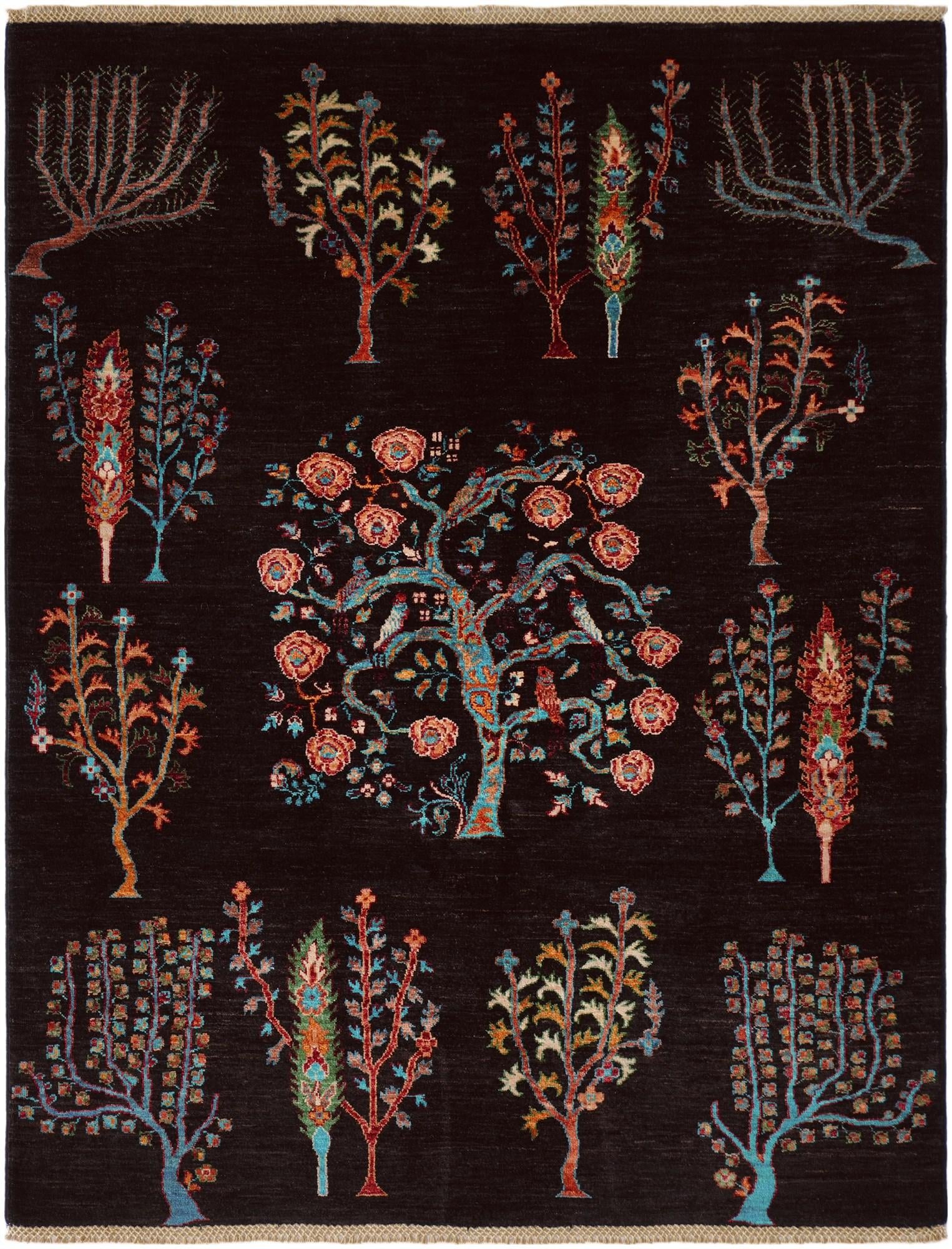 4' 11 x 6' 4 Hand Knotted Ariana Ziegler Rug