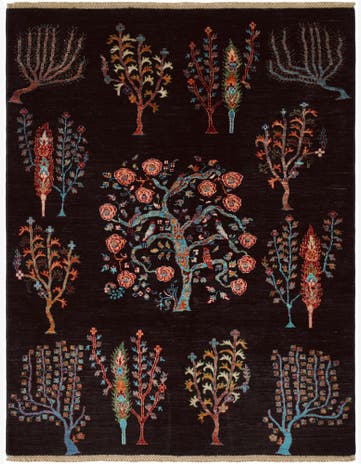 4' 11 x 6' 4 Hand Knotted Ariana Ziegler Rug