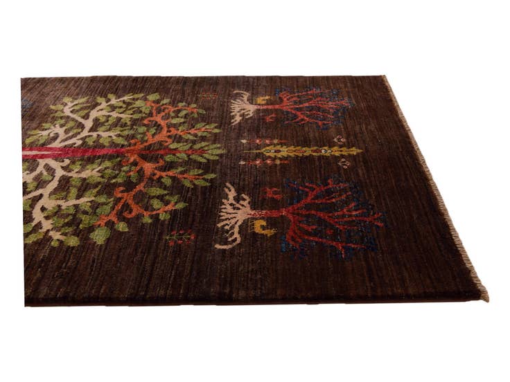 Detail image of 3' 4 x 4' 6 Hand Knotted Ariana Ziegler Rug