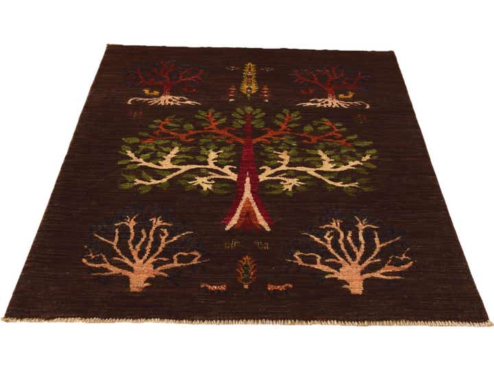 3' 4 x 4' 6 Hand Knotted Ariana Ziegler Rug