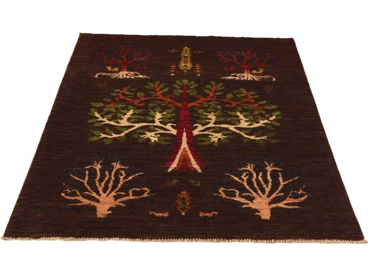 Detail image of 3' 4 x 4' 6 Hand Knotted Ariana Ziegler Rug