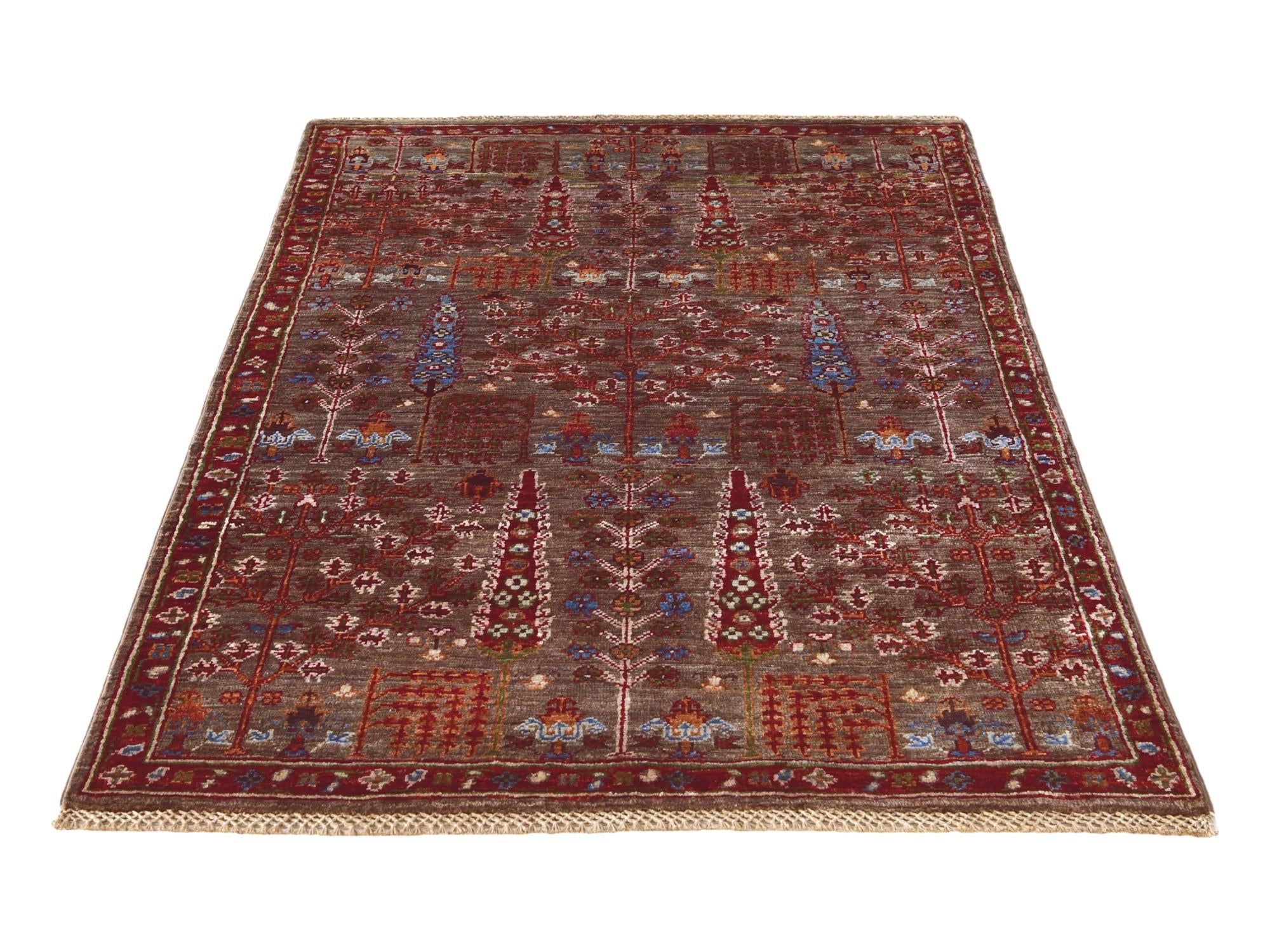 3' 4 x 4' 10 Hand Knotted Ariana Ziegler Rug