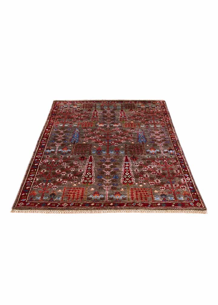 3' 4 x 4' 10 Hand Knotted Ariana Ziegler Rug