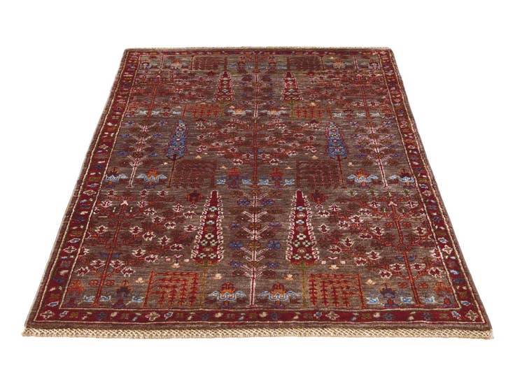 Detail image of 3' 4 x 4' 10 Hand Knotted Ariana Ziegler Rug