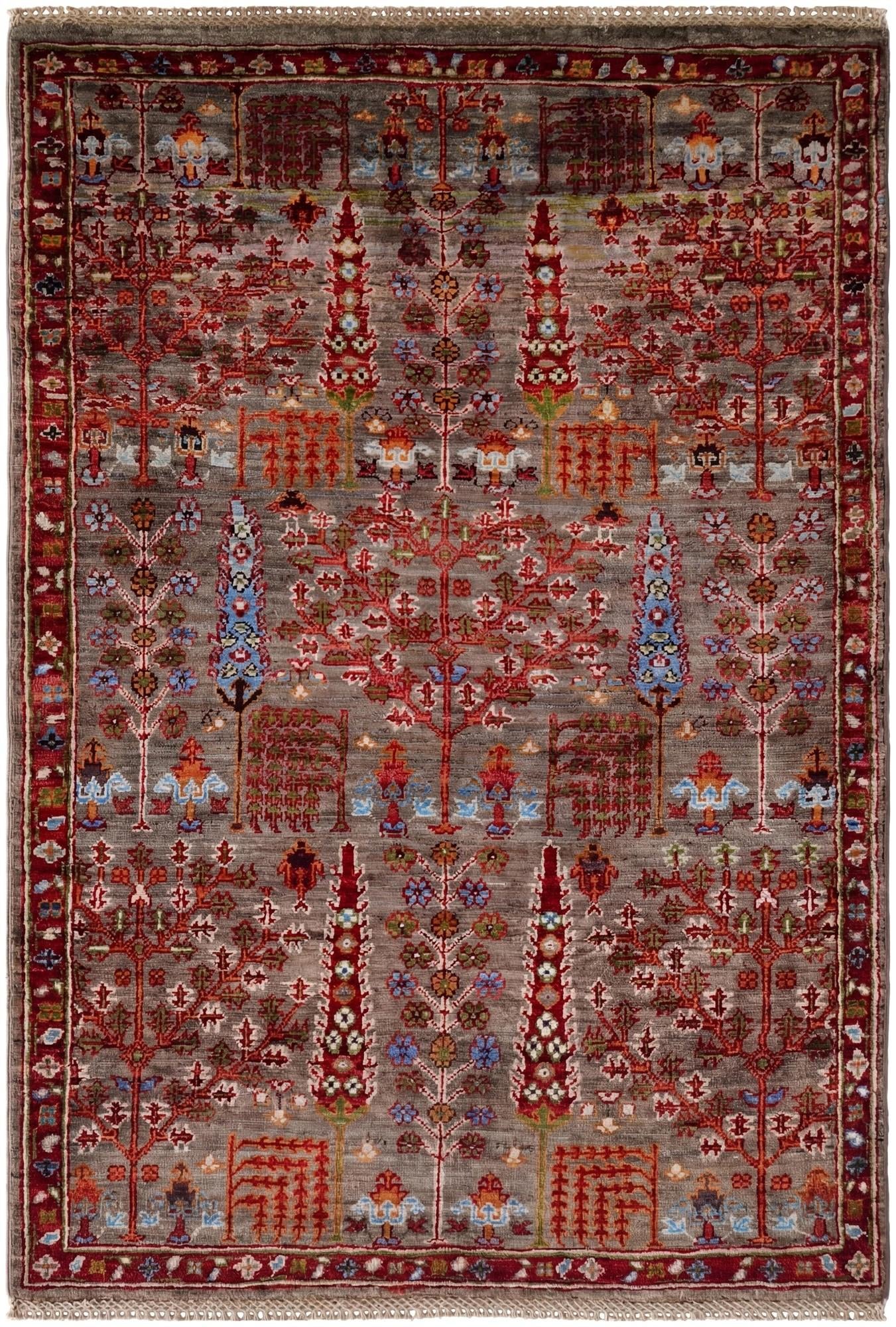 3' 4 x 4' 10 Hand Knotted Ariana Ziegler Rug