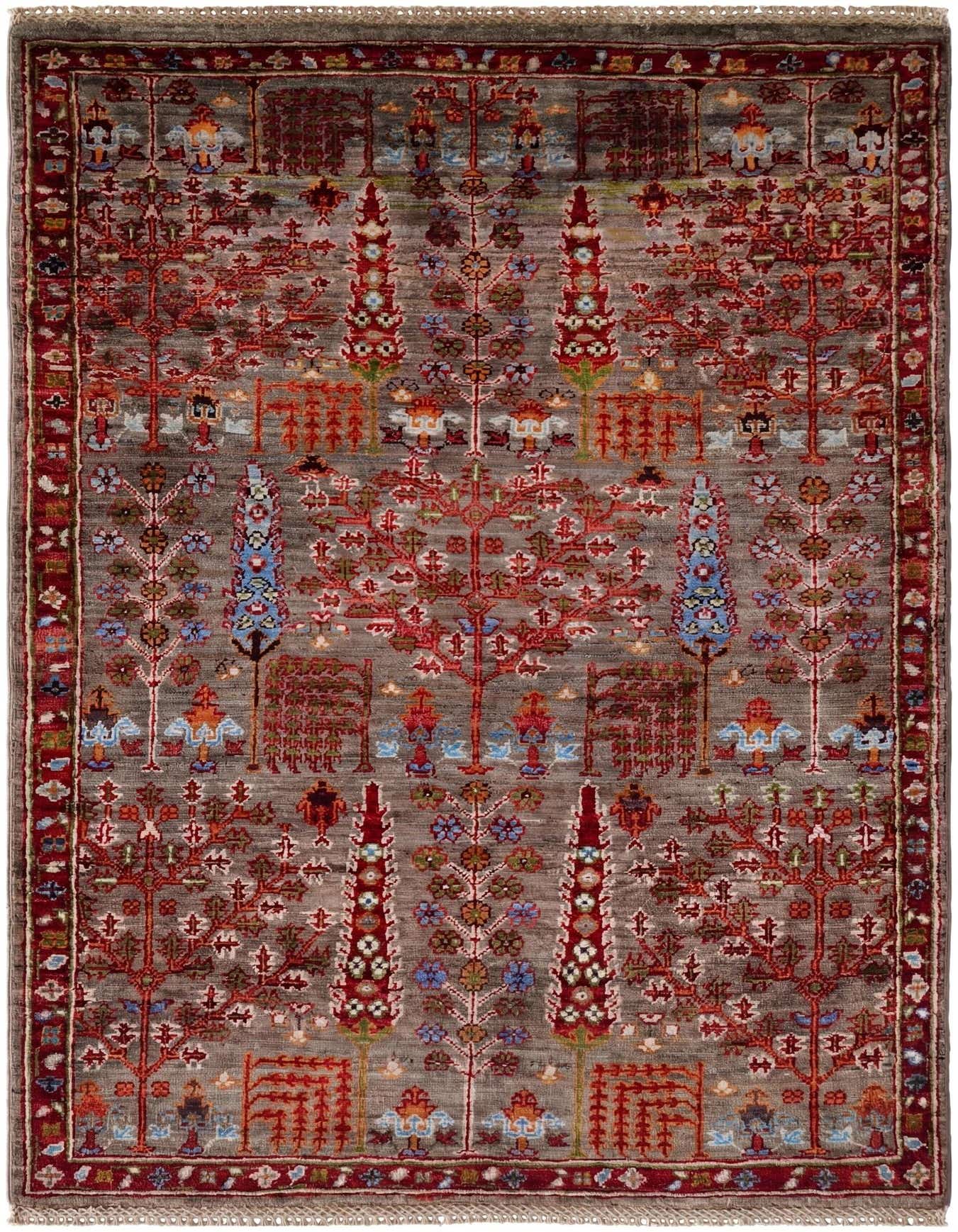 3' 4 x 4' 10 Hand Knotted Ariana Ziegler Rug