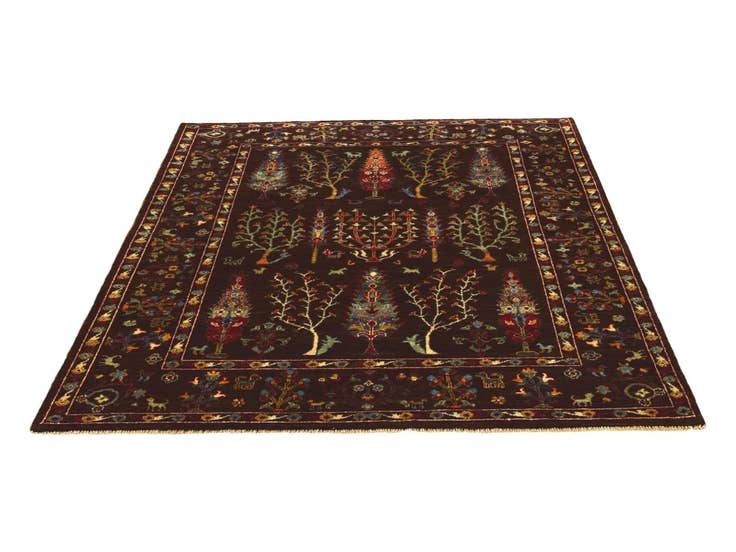 Detail image of 5' x 6' 7 Hand Knotted Ariana Ziegler Rug