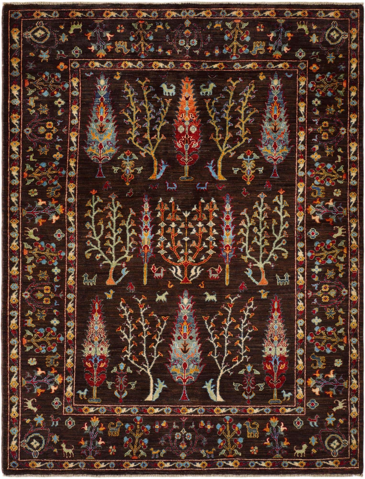 5' x 6' 7 Hand Knotted Ariana Ziegler Rug