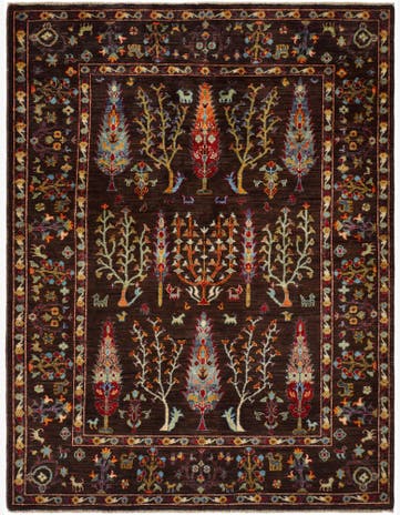 5' x 6' 7 Hand Knotted Ariana Ziegler Rug