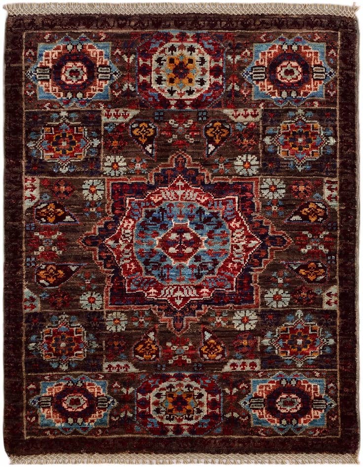 Detail image of 2' 1 x 3' Hand Knotted Mamluk Ziegler Rug