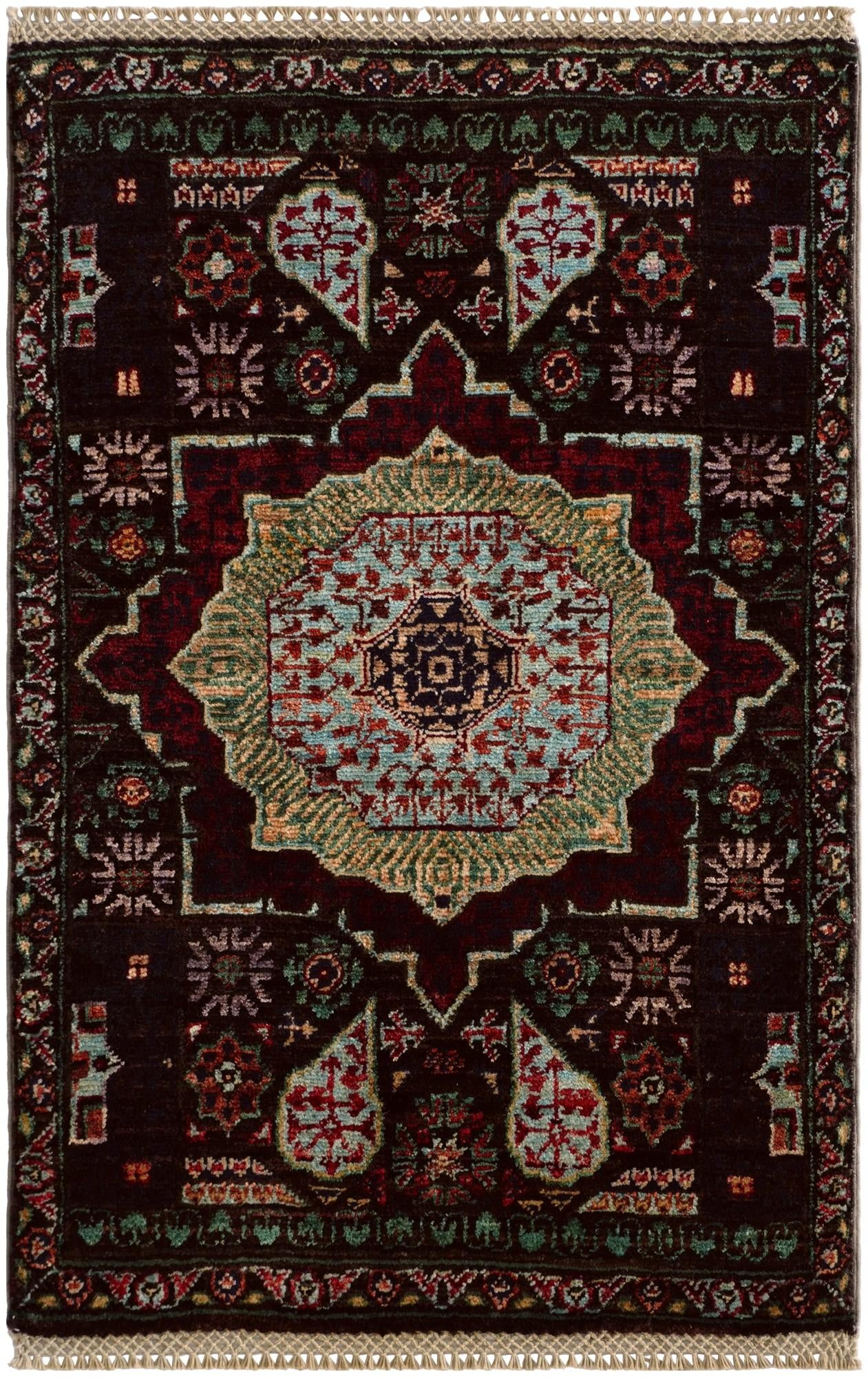 2' x 3' 1 Hand Knotted Mamluk Ziegler Rug