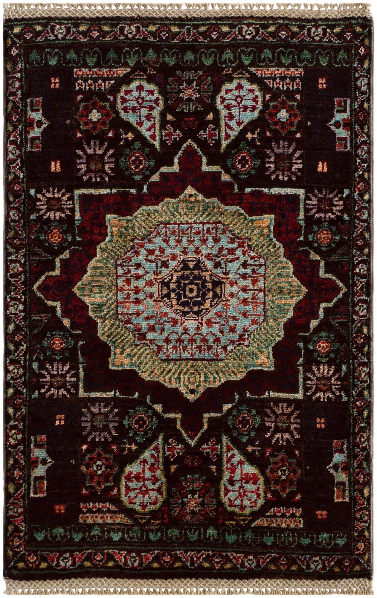 2' x 3' 1 Hand Knotted Mamluk Ziegler Rug