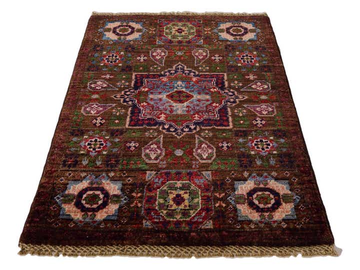 2' x 3' 3 Hand Knotted Mamluk Ziegler Rug