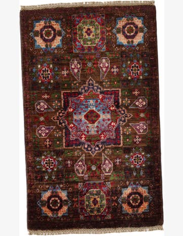 2' x 3' 3 Hand Knotted Mamluk Ziegler Rug