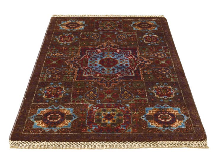 Detail image of 2' x 3' Hand Knotted Mamluk Ziegler Rug