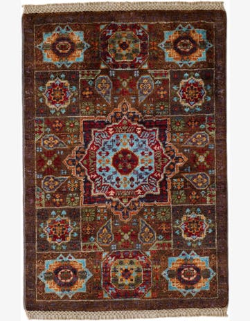 2' x 3' Hand Knotted Mamluk Ziegler Rug