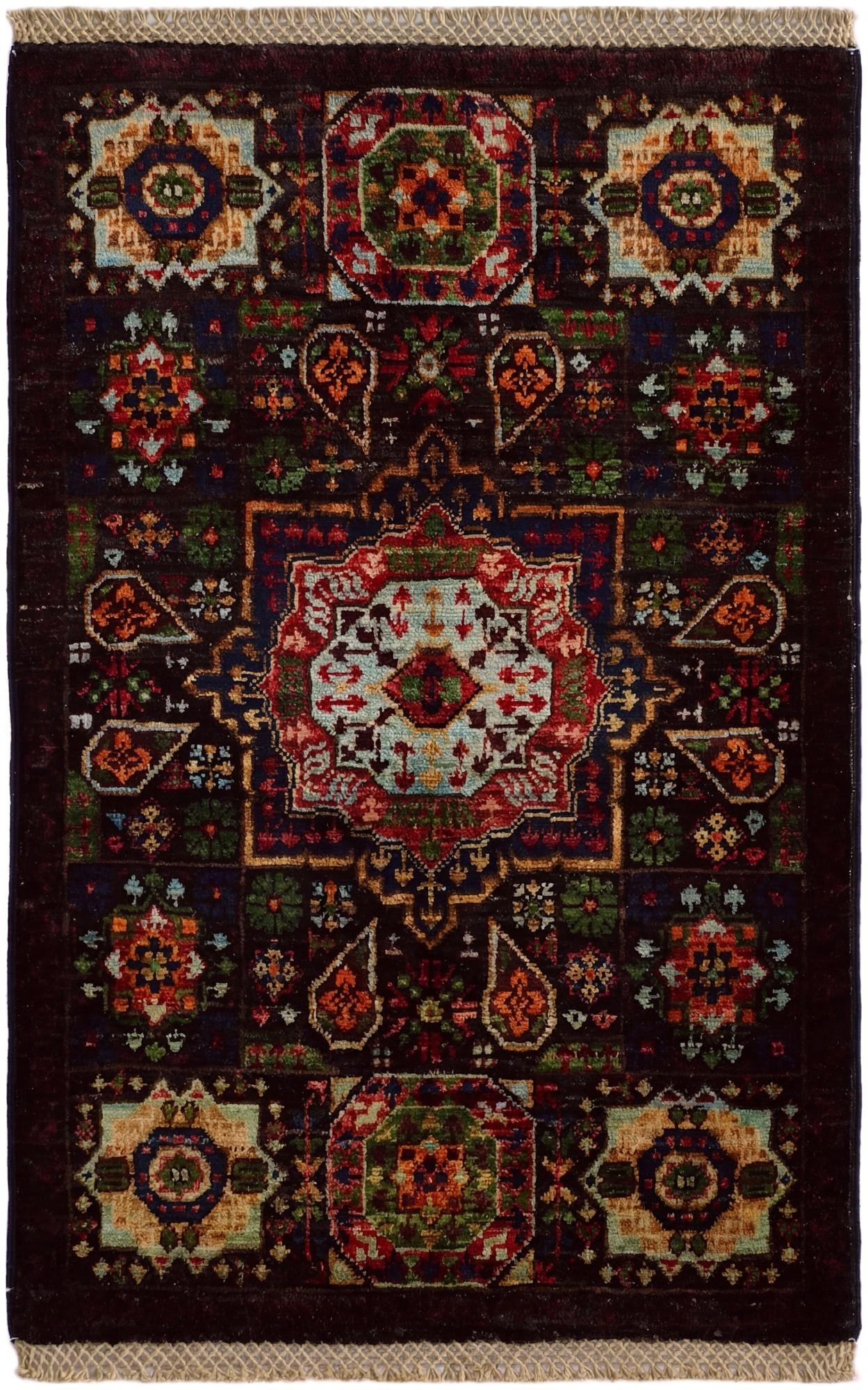 2' x 3' 1 Hand Knotted Mamluk Ziegler Rug