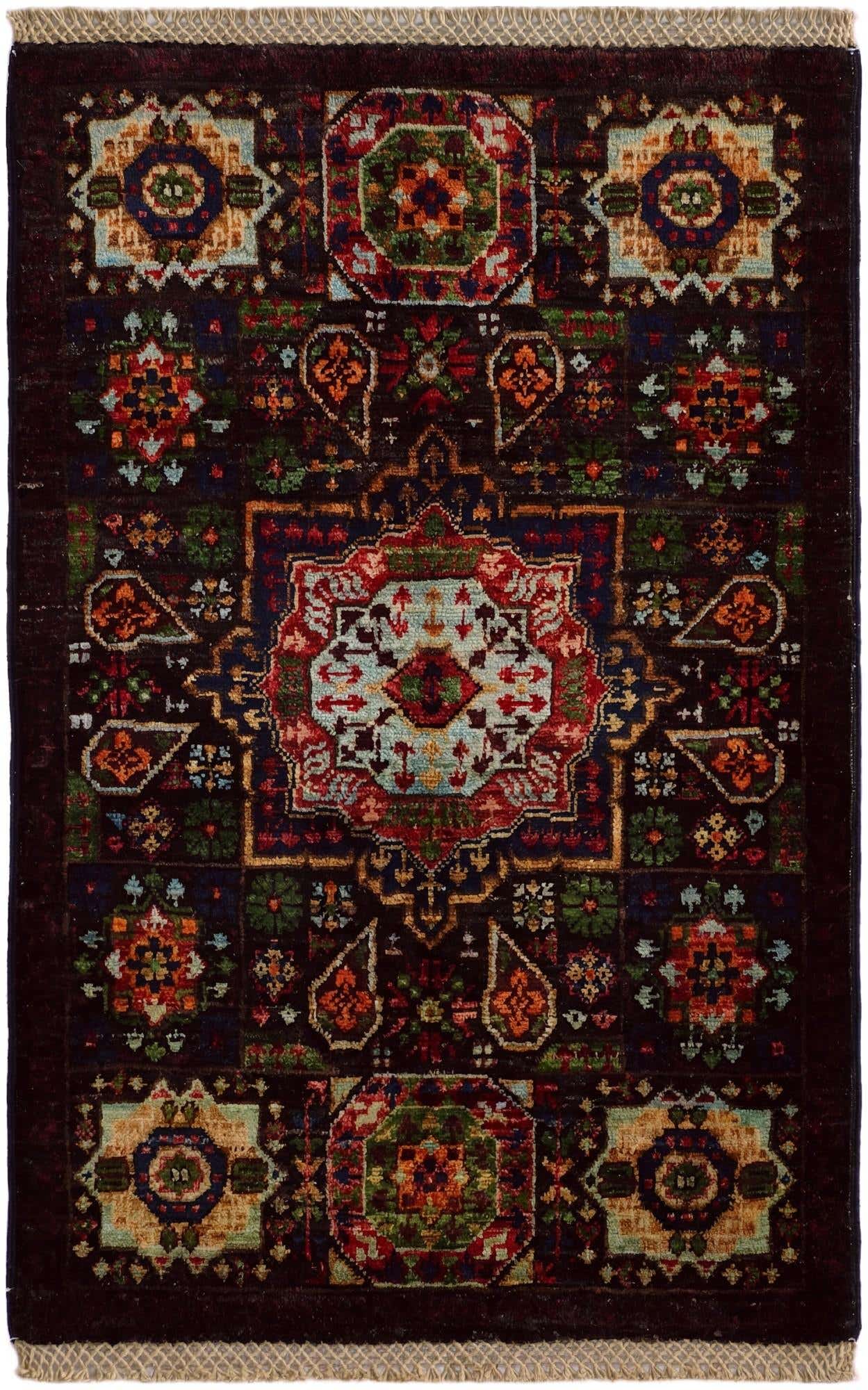 2' x 3' 1 Hand Knotted Mamluk Ziegler Rug