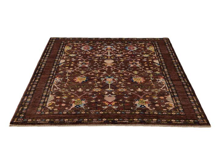 4' 11 x 6' 5 Hand Knotted Modern Ziegler Rug