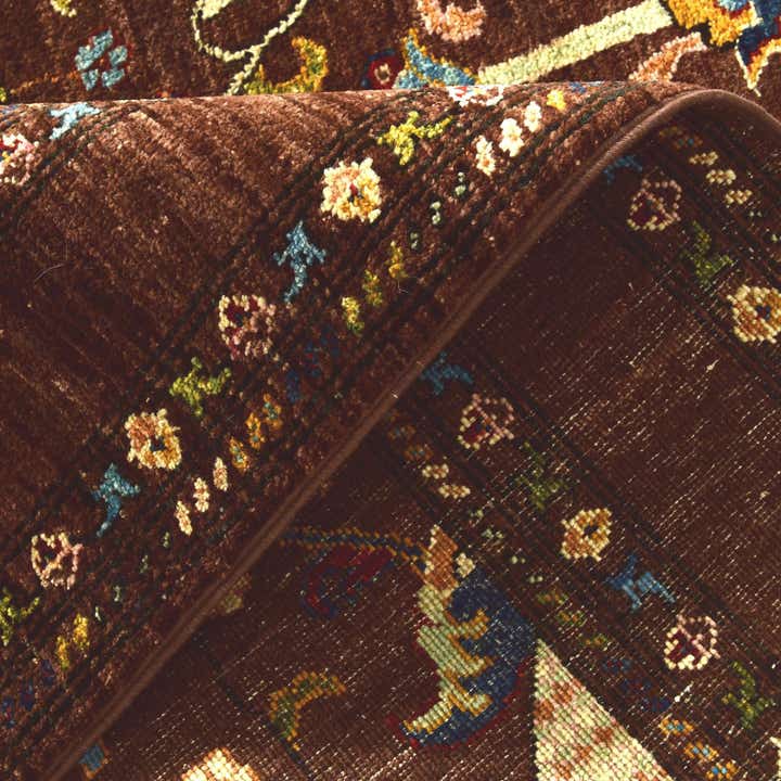 4' 11 x 6' 5 Hand Knotted Modern Ziegler Rug