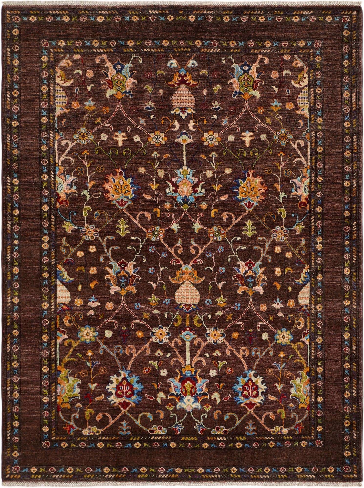 4' 11 x 6' 5 Hand Knotted Modern Ziegler Rug
