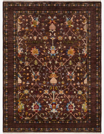 4' 11 x 6' 5 Hand Knotted Modern Ziegler Rug