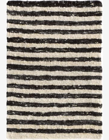 2' 1 x 3' Hand Knotted Moroccan Wool Rug