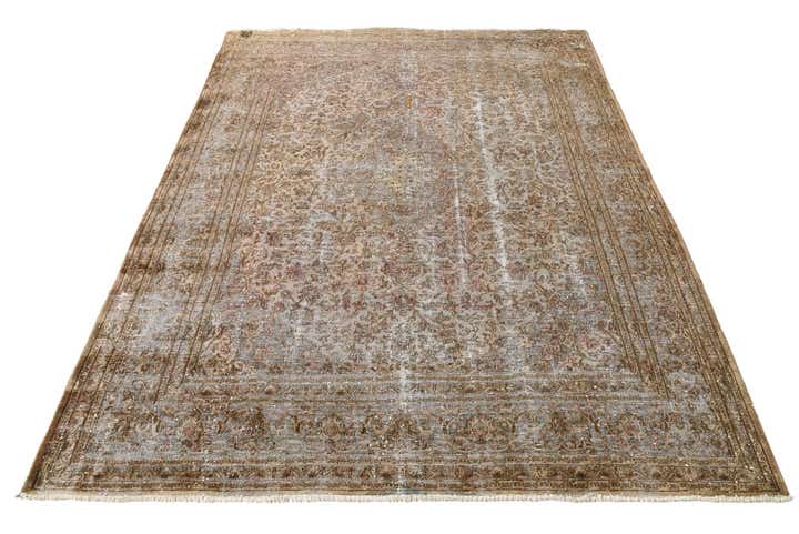 9' 6 x 12' 3 Hand Knotted Ultra Vintage Persian Wool Rug