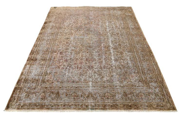 Detail image of 9' 6 x 12' 3 Hand Knotted Ultra Vintage Persian Wool Rug