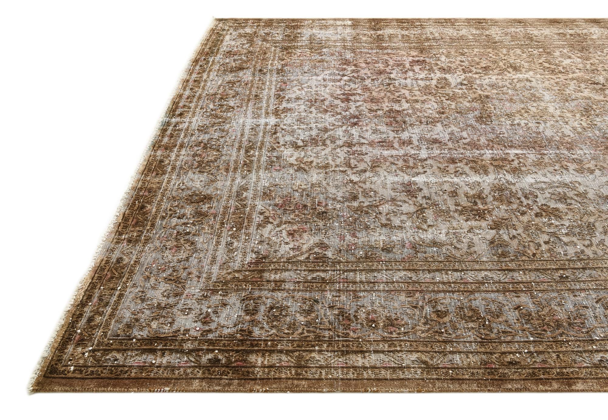 9' 6 x 12' 3 Hand Knotted Ultra Vintage Persian Wool Rug