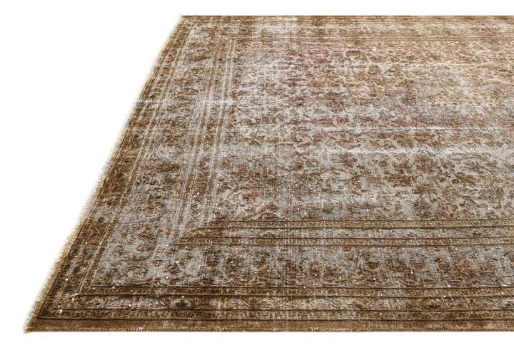 9' 6 x 12' 3 Hand Knotted Ultra Vintage Persian Wool Rug