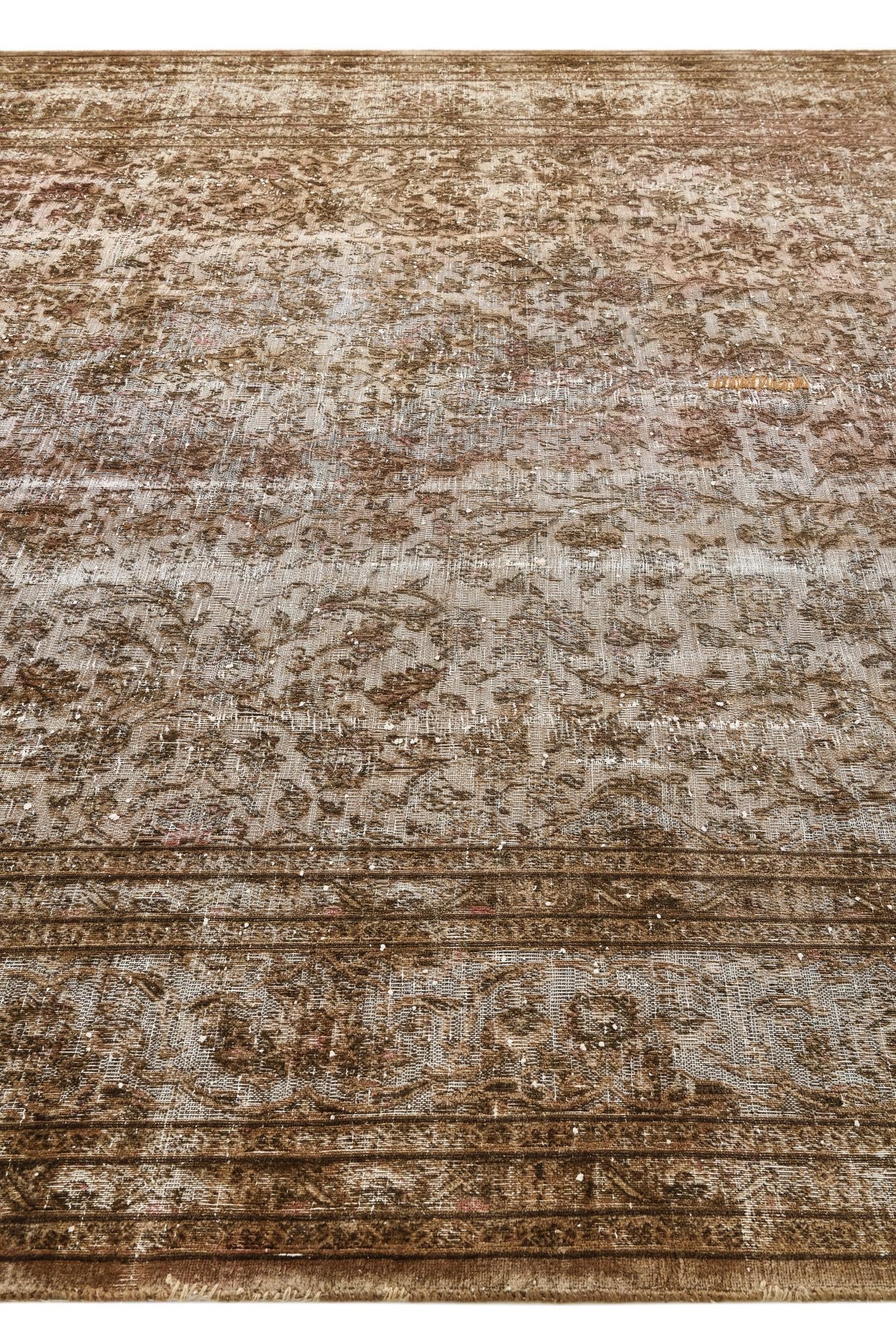 9' 6 x 12' 3 Hand Knotted Ultra Vintage Persian Wool Rug