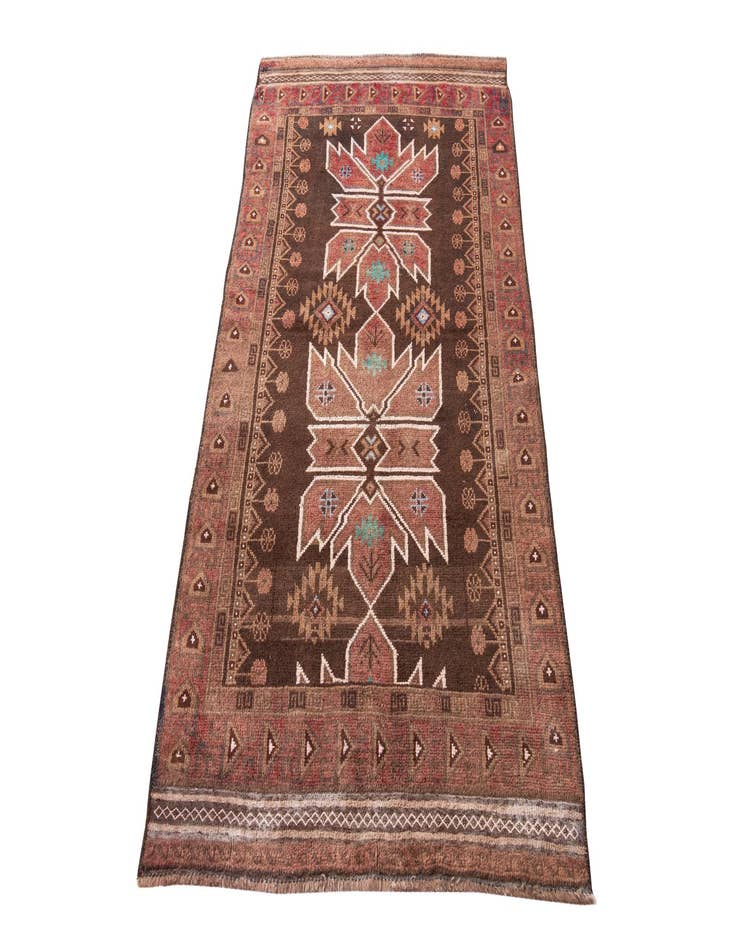 Detail image of 3' 5 x 6' 4  Hand Knotted Ultra Vintage Persian Wool Rug