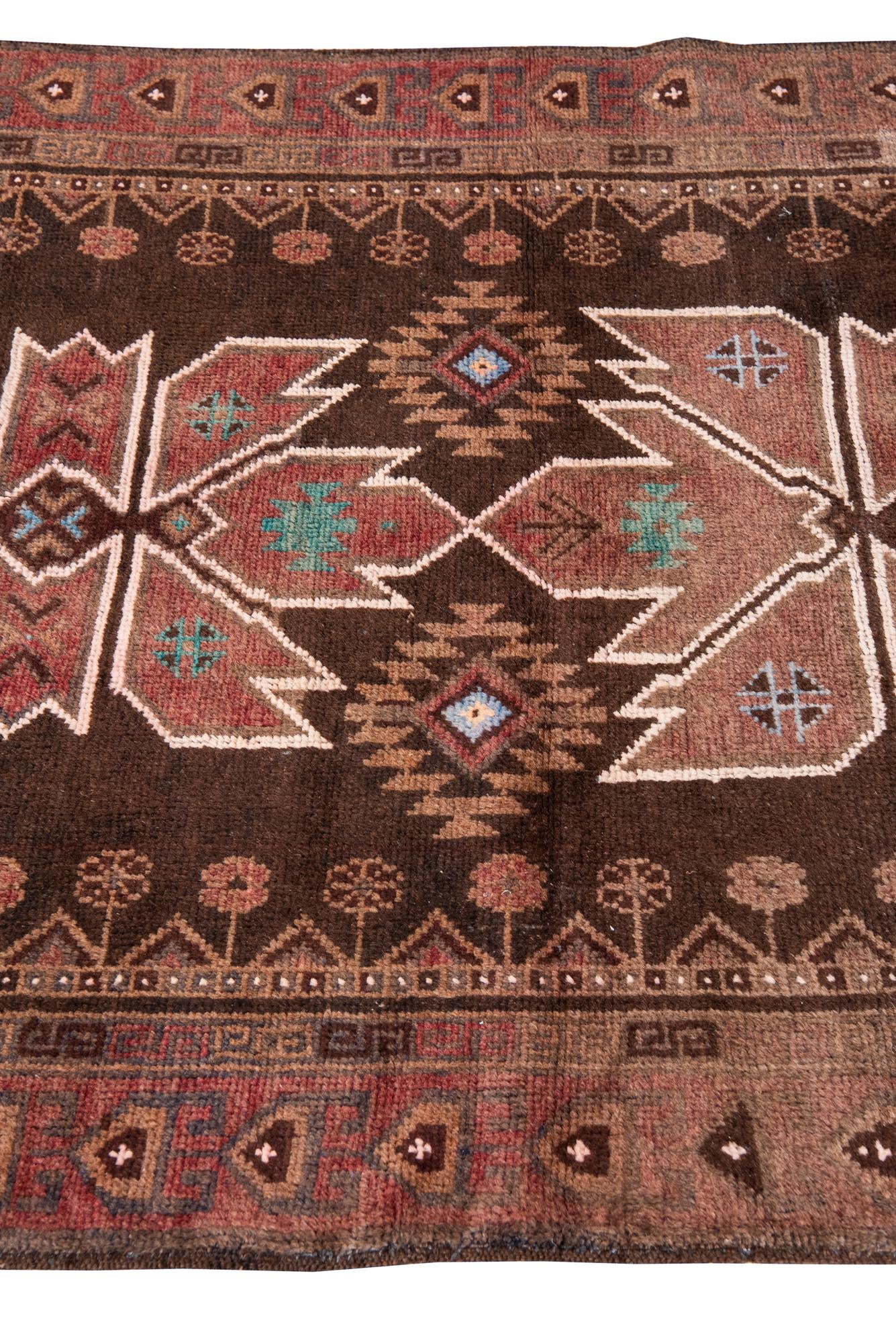 3' 5 x 6' 4 Hand Knotted Ultra Vintage Persian Wool Rug