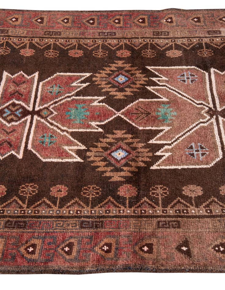 Detail image of 3' 5 x 6' 4  Hand Knotted Ultra Vintage Persian Wool Rug