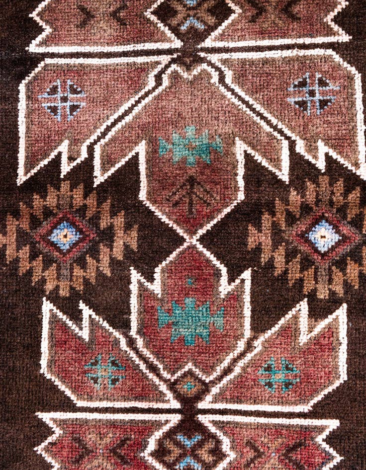 Detail image of 3' 5 x 6' 4  Hand Knotted Ultra Vintage Persian Wool Rug