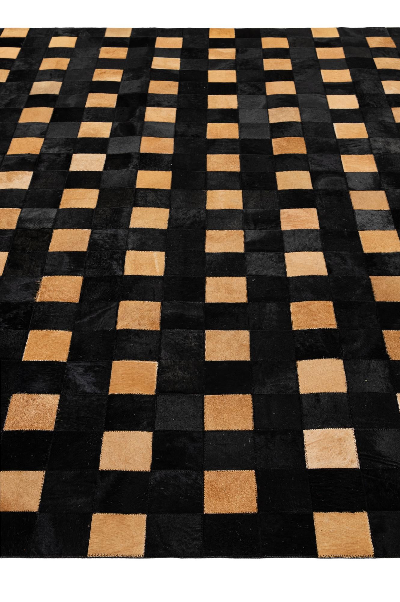 7' 11 x 9' 11 Cowhide - Patchwork Rug