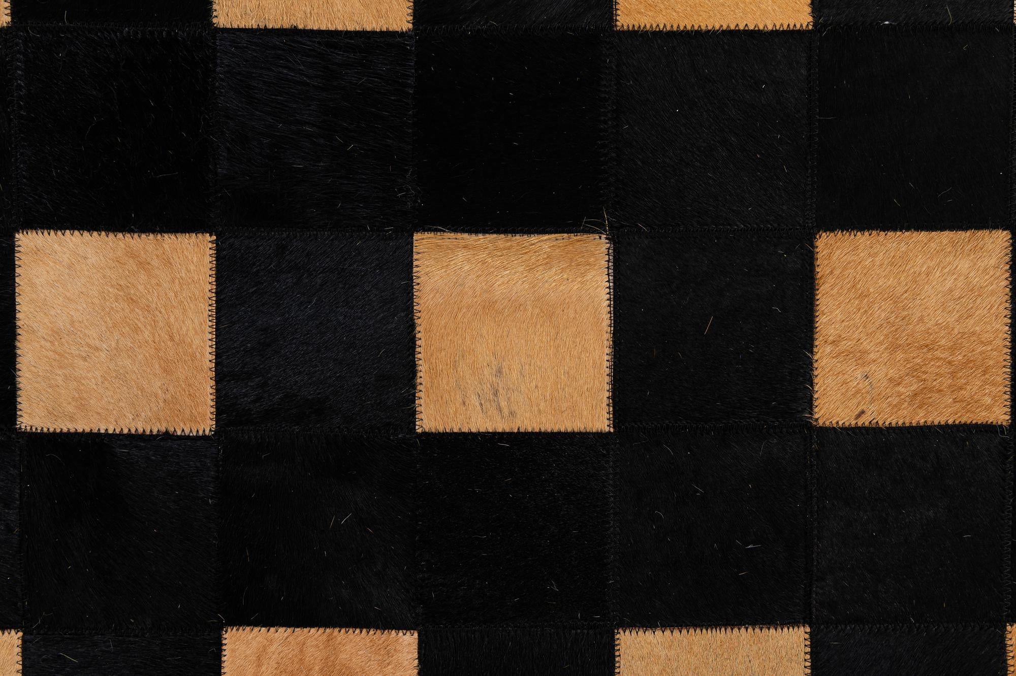 7' 11 x 9' 11 Cowhide - Patchwork Rug
